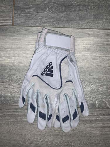 Gray & Navy BarelyUsed XL Adidas Batting Gloves