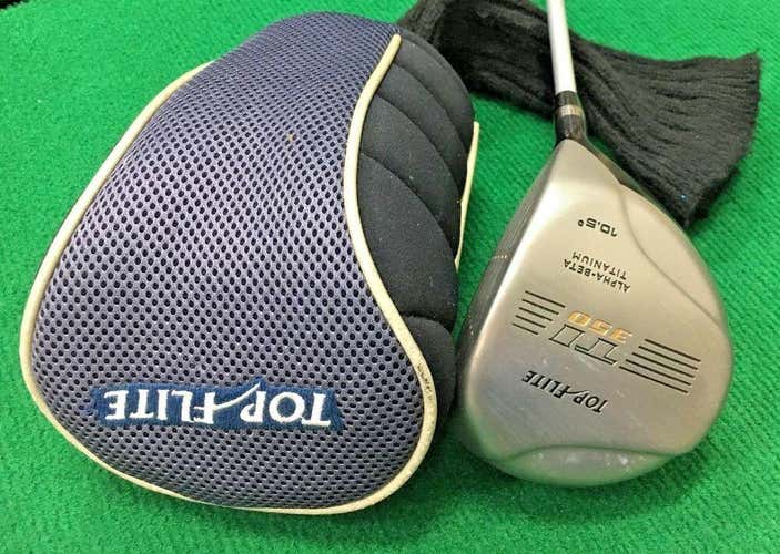 Top Flite 350cc Alpha-Beta Ti Driver 10.5* / RH / STIFF-Flex / HEADCOVER /mm2721