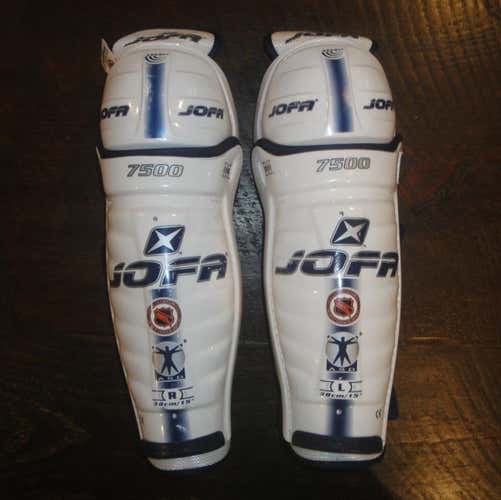 JOFA JDP SG 7500 SHIN GUARDS 15" / 38cm HYPER X KNEE EUC