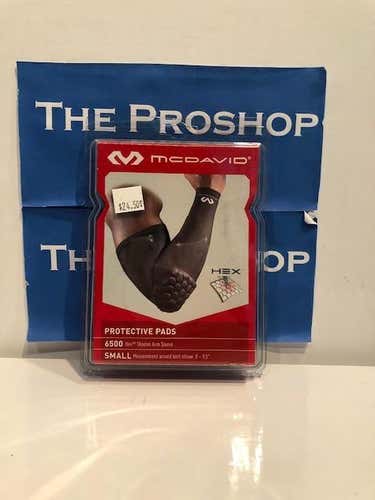 New McDavid Compression HEX Padded Arm Sleeve Black-S - (one size fits all)
