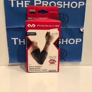 New McDavid Compression Elbow Sleeve Black - Small