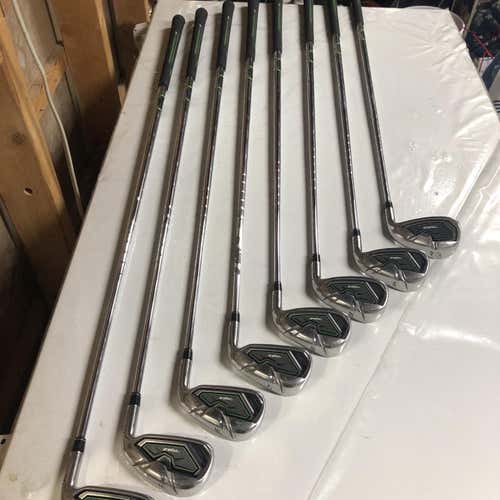 Used Right Handed RocketBallz Stiff Flex Steel Shaft Iron Set
