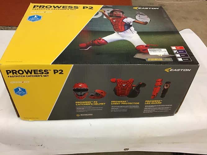 Used Easton Prowess P2 Fastpitch Cathers Set Baseball & Softball Catchers Equipment