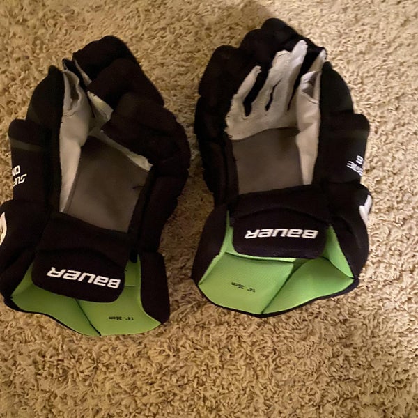 Black Used Bauer Supreme One.6 14" Gloves Barely Used One Time Were Too Big