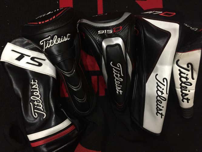 Titleist Leather HeadCovers TS 917 915 913 Driver Fairway Hybrid
