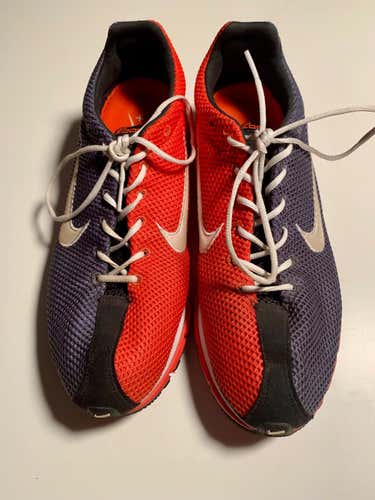 Nike Zoom Orange/Gray Used Adult Men's Size 10 Running Shoes