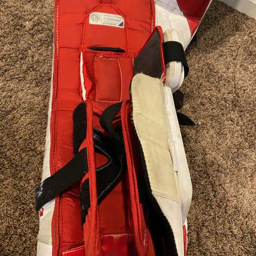 Navy And Red  Used 30" Bauer Supreme S27  Goalie Leg Pads