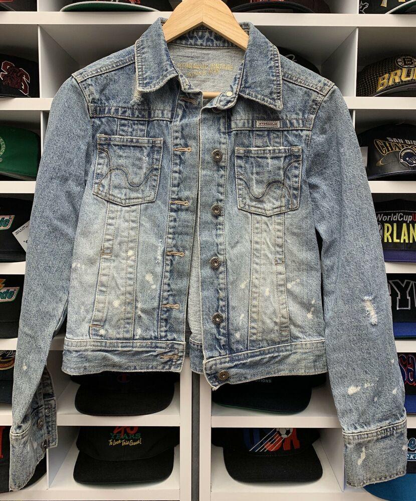 Hydraulic Denim Jean Jacket Womens S M 