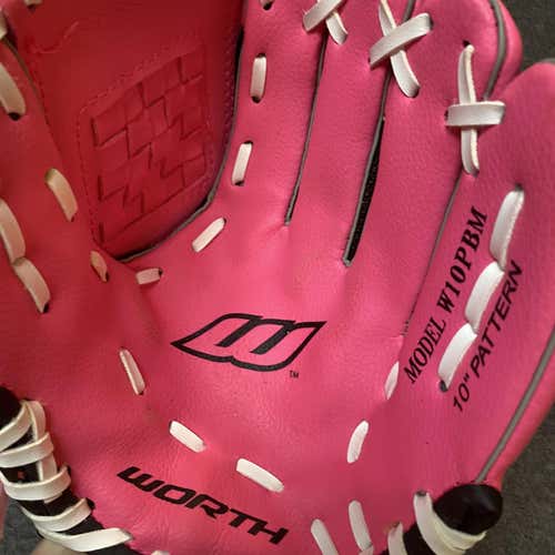 Worth Pink Used Right Hand Throw 10" Softball Glove