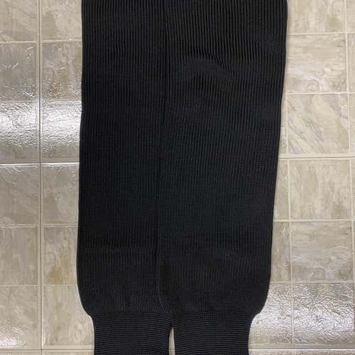 BLACK INTERMEDIATE (26”-28”) KNIT PRO-WEIGHT HOCKEY SOCKS