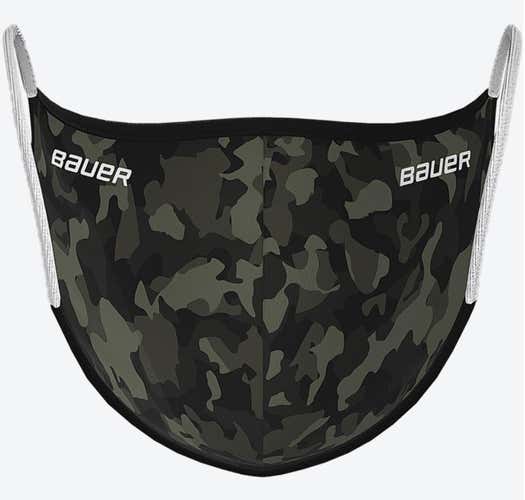**2-Pack** Bauer PPE Cloth Mask Black/Camo