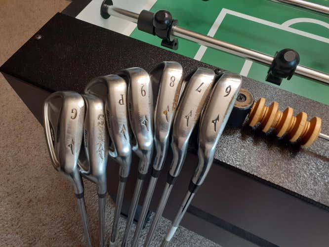 Men's Used Mizuno Right Handed MX-25 Iron Set Extra Stiff Flex Steel Shaft