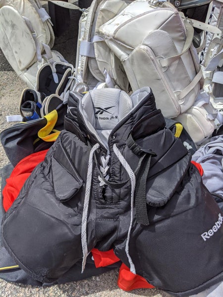 Black Junior Used Medium Reebok 9K Hockey Goalie Pants