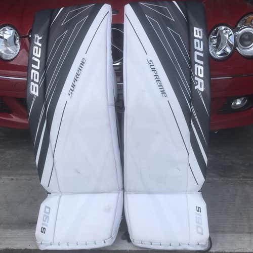 Black Used 35" Bauer S190  Goalie Leg Pads