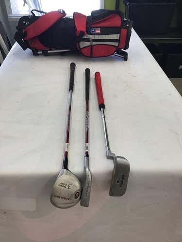 Used Us Kids Jr Set 4 Piece Graphite Uniflex Golf Club Sets Junior