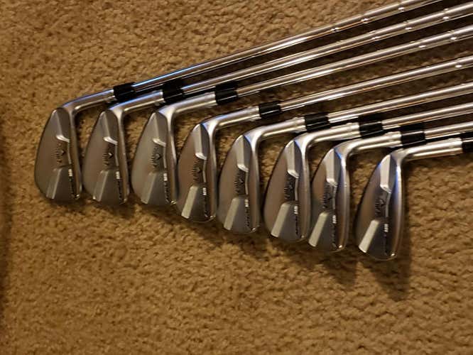 Used Men's Callaway Right Handed Apex MB Iron Set Stiff Flex Steel Shaft