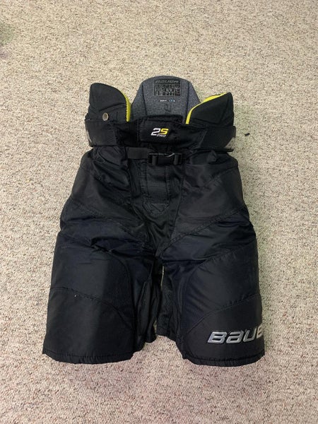 Black Used Medium Bauer Supreme 2s Pro Hockey Pants