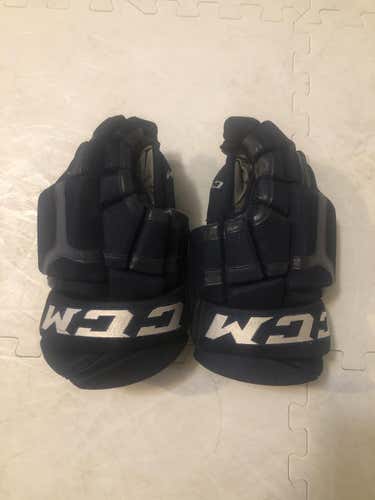 Blue Used Senior CCM HG50PP Gloves 14" Pro Stock