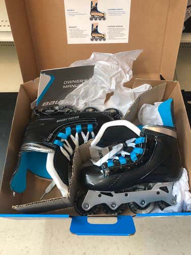 New Junior Bauer Prodigy Size 1-2 Inline Skates