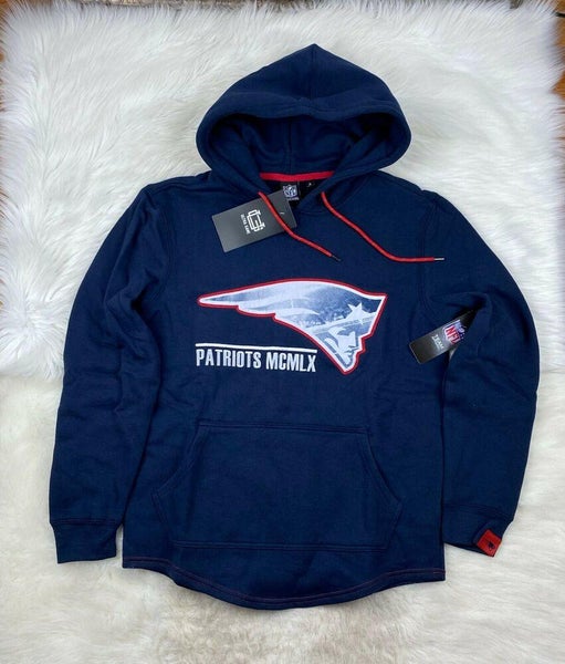 New England Patriots Reebok NFL Hoodie - Medium Navy Cotton Blend