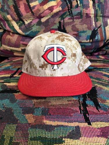 Minnesota Twins Military Camo Hat 7 1/4