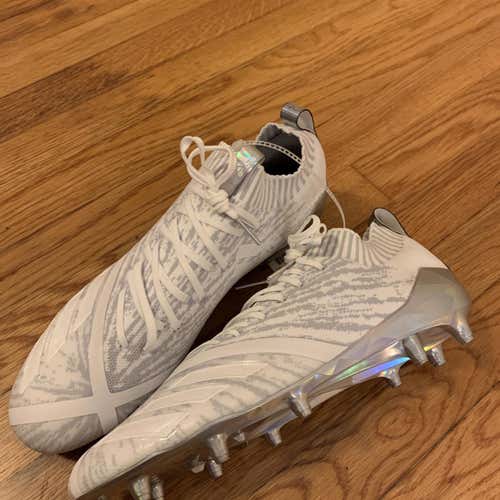 New CHROME ADIDAS ADIZERO 8.0 CLEATS! Size 12
