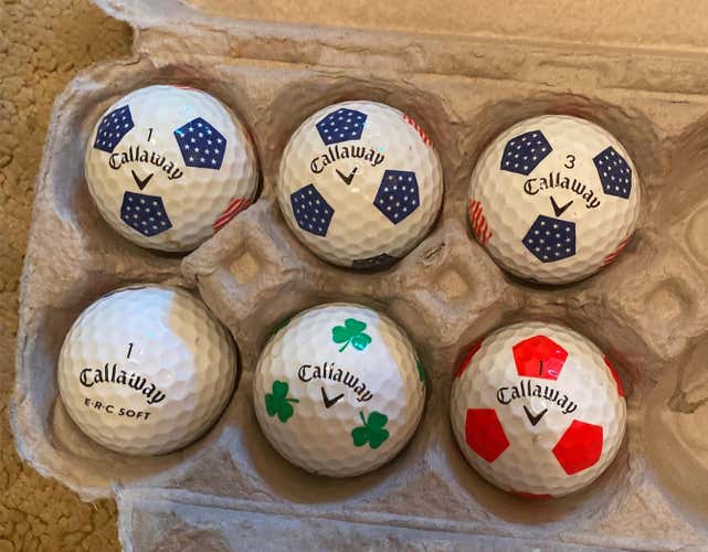 Used Callaway Truvis 6 Pack Balls