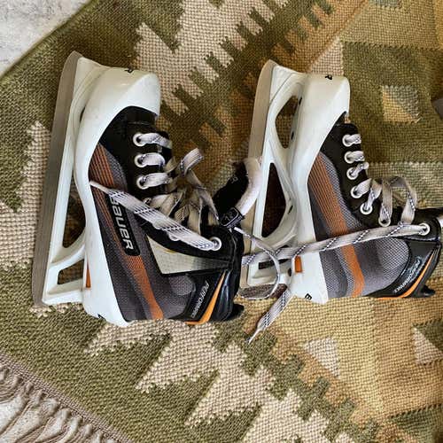 Used Bauer Performance Regular Width Size 1.5 Hockey Goalie Skates