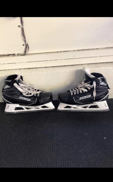 Used Bauer Supreme S170 Regular Width Size 8.5 Hockey Goalie Skates