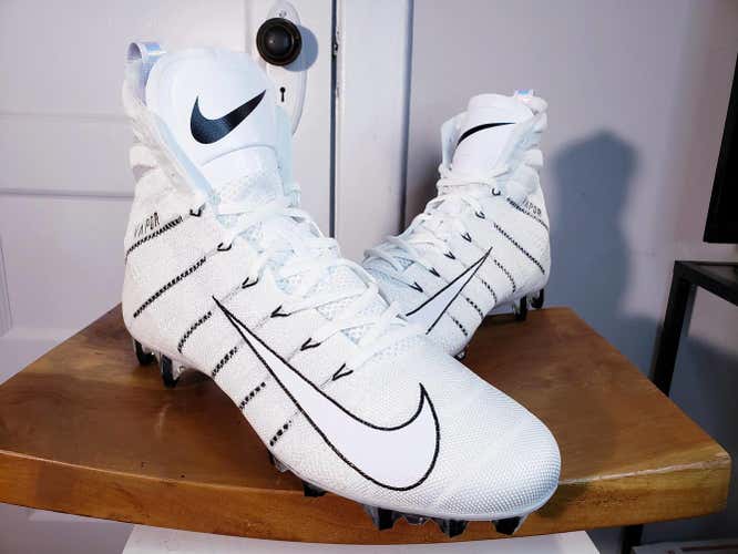 Nike Vapor Untouchable 3 Elite Football Cleats White/Black Size 12