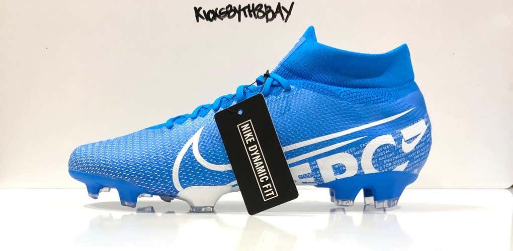 Nike Mercurial Superfly 360 VII 7 Pro FG Cleats Blue AT5382-414 Men's size 11.5