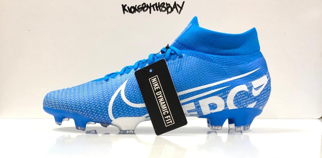 Nike Mercurial Superfly 360 VII 7 Pro FG Cleats Blue AT5382-414 Men's size 11.5