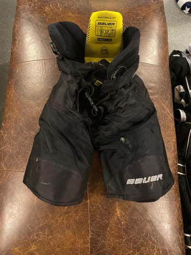 Black Used Small Bauer Supreme 1S Hockey Pants