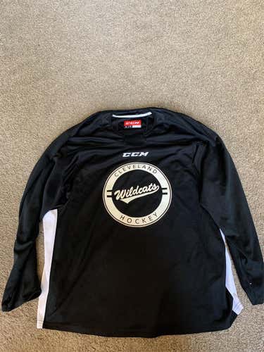 Black Men's XL CCM Pro Stock Jersey