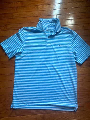 Blue Men's Medium Vineyard Vibes Golf Shirt