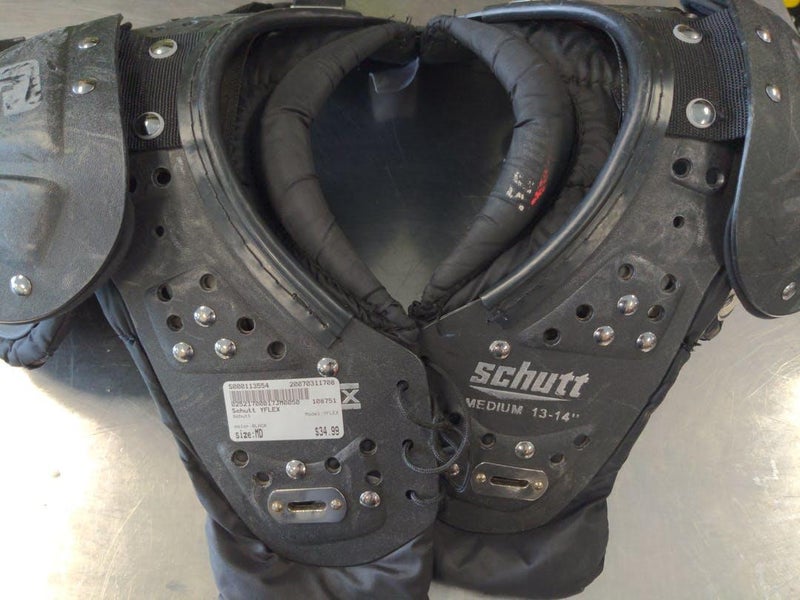 Used Schutt Yflex Md Football Shoulder Pads