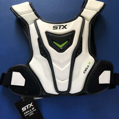 New STX SPEED LINER CHEST PAD Cell IV Shoulder MEDIUM NWT Lacrosse Lax heart guard