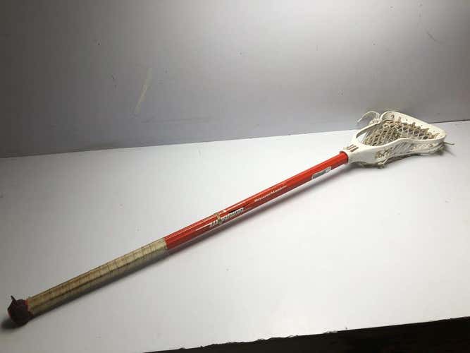 Used Warrior Powermaster Training Stick 40" Steel Lacrosse Mens Complete Sticks