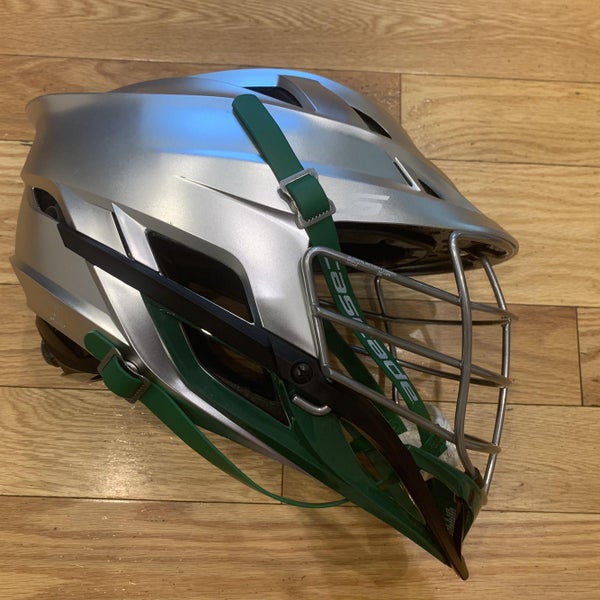 Barely Used Cascade S. Platinum silver Shell, Chrome Cage, Green Jaw , Green Strap.