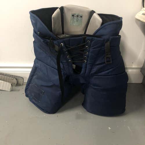 Blue Used Large CCM Brian Elliott CCM Pro Return Pants Pro Stock Hockey Goalie Pants