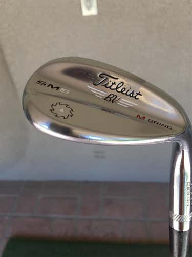 Used Right Handed Vokey SM6 Tour Chrome Stiff Flex Steel Shaft Wedge