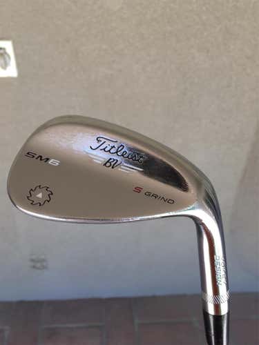 Used Right Handed Vokey SM6 Tour Chrome Stiff Flex Steel Shaft Wedge