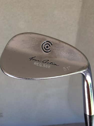 Used Right Handed 588 Tour Satin Chrome Wedge Flex Steel Shaft Wedge
