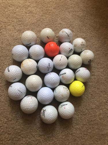 25 Assorted Golf Balls