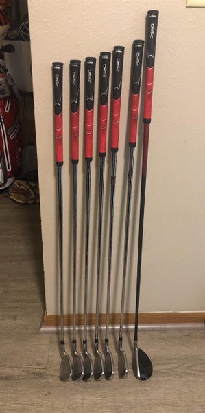 Used Left Handed Razr X Stiff Flex Graphite/Steel Shaft Iron Set