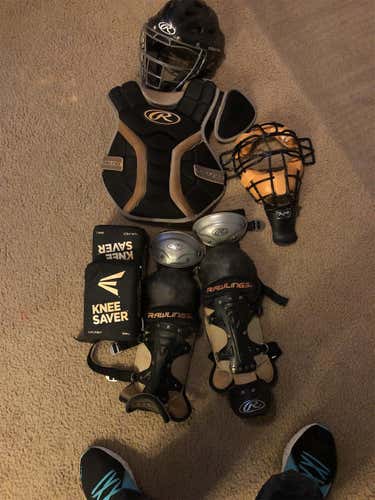 Used Rawlings Velo Catcher's Set