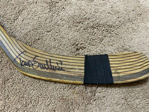 TOMAS SANDSTROM 97-99 Signed Anaheim Mighty Ducks Game Used Hockey Stick NHL COA