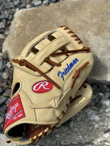 Barely Used Light Tan Rawlings Heart of the Hide 11.75" Glove with Engraving
