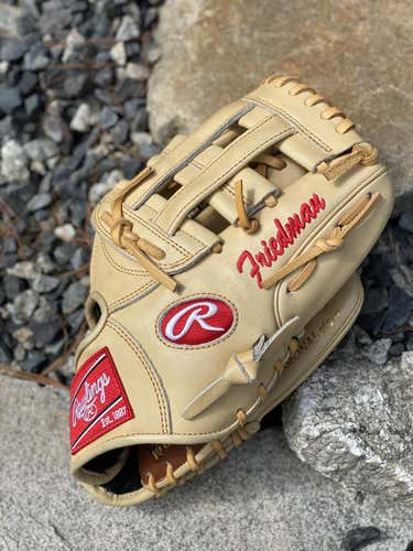 Barely Used Light Tan Rawlings Heart of the Hide 11.5" Glove with Engraving
