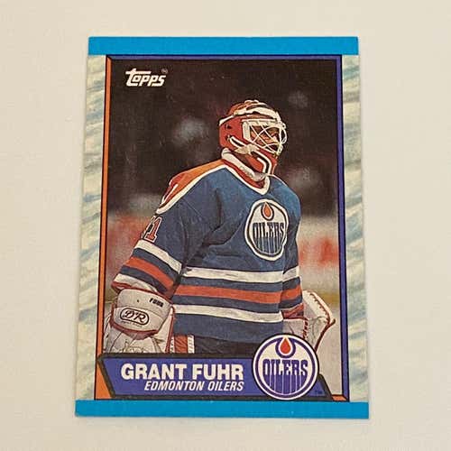 Vintage 1989 Grant Fuhr Hockey Card - Edmonton Oilers